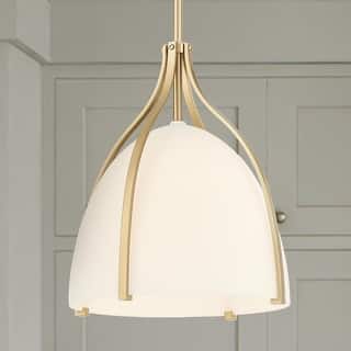 Hunter Arcelia 1-Light 12" Pendant - Modern, Contemporary, Transitional - Kitchen, Island, Dining Room, Entry.