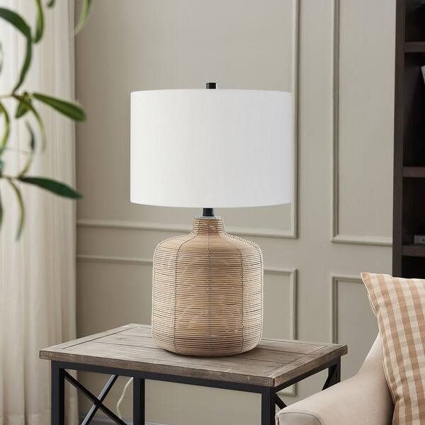 Jolina Rattan Table Lamp - On Sale - Bed Bath & Beyond - 32743108