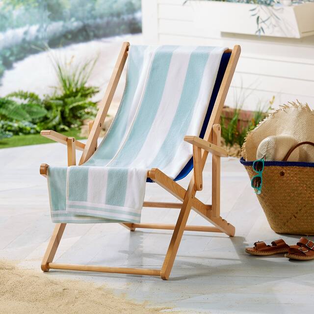 Luxurious Cotton Cabana Stripe Beach Towel