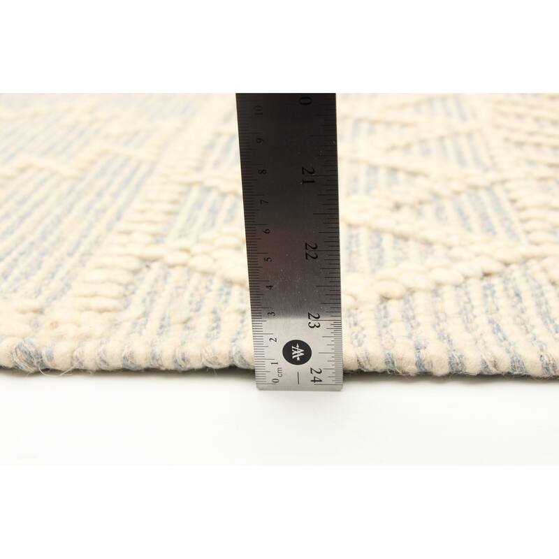 ECARPETGALLERY Braid weave Sienna Cream Wool Rug - 5'1 x 7'10