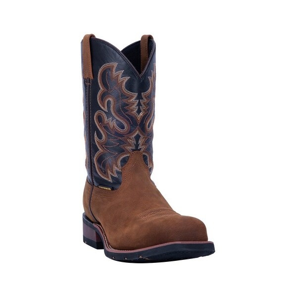 black steel toe western boots