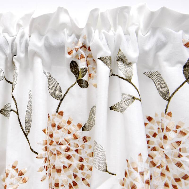 Embroidery Sunflower Valance
