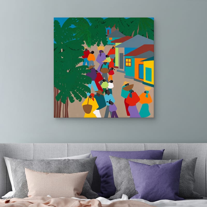 Le Village by Synthia SAINT JAMES Canvas Art Print