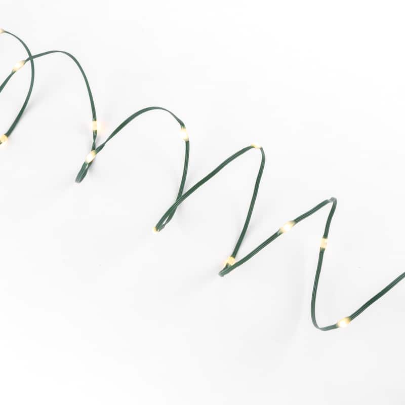 50 ft Connectable Ribbon Wrap Light with Green Wire