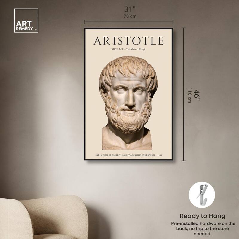 Greek Thinker Canvas by Art Remedy