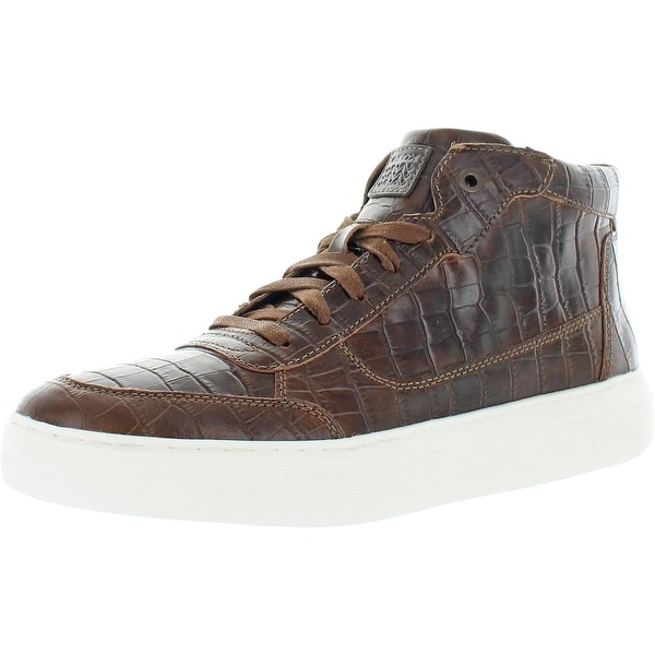 geox deiven leather trainers