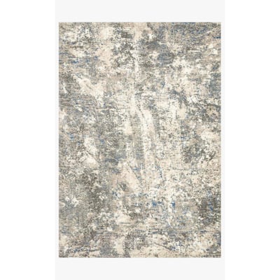 Alexander Home Mid-Century Modern Slate Abstract Area Rug
