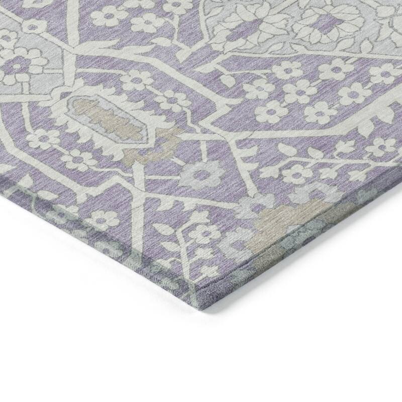 HomeRoots Floral Transitional Rectangle Outdoor Rug