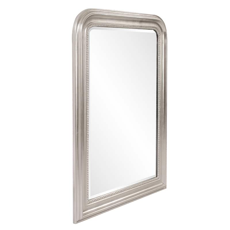 Allan Andrews Arched Metallic Wood Framed Sterling Wall Mirror
