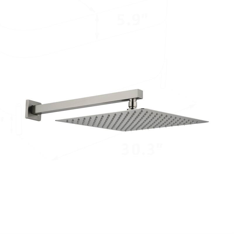 Wall Mount Rainfall Square Shower Head