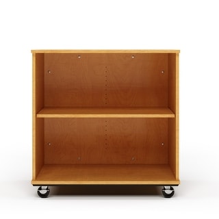 Tot Mate Open Single Sided Mobile Storage Locker, Write-on Wipe-off Markerboard Back - 36" Height x 23" Depth