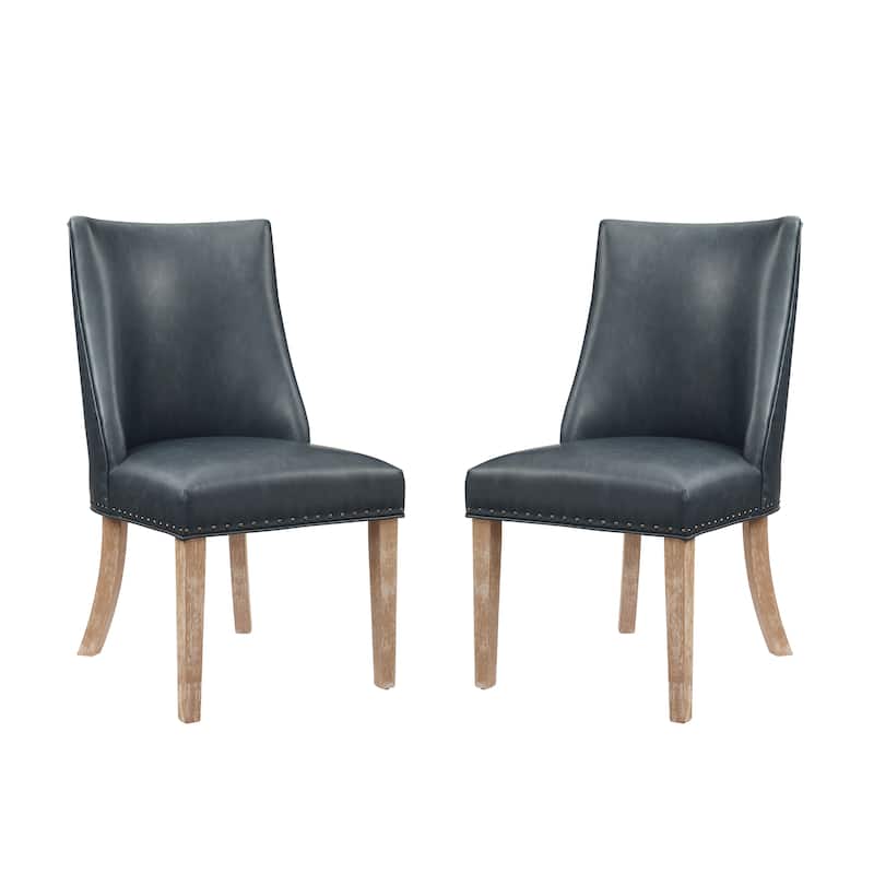 Allard Faux Leather Dining Chairs (Set of 2)