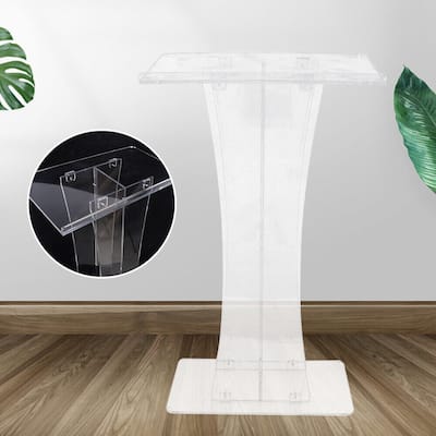 Acrylic Podium Stand Portable Lectern Pulpits for Churches