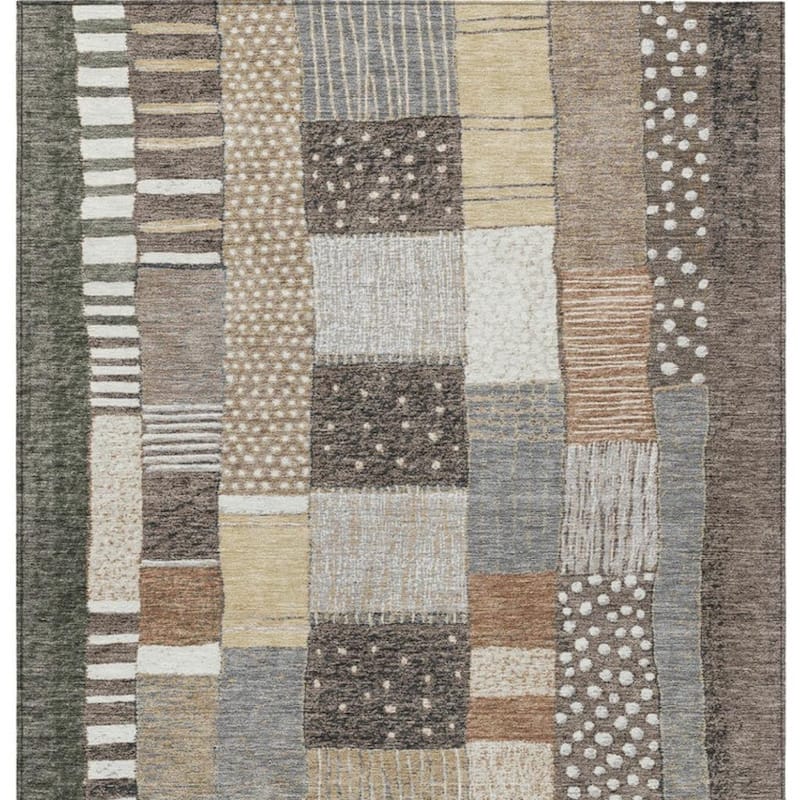 HomeRoots Geometric Transitional Rectangle Outdoor Rug