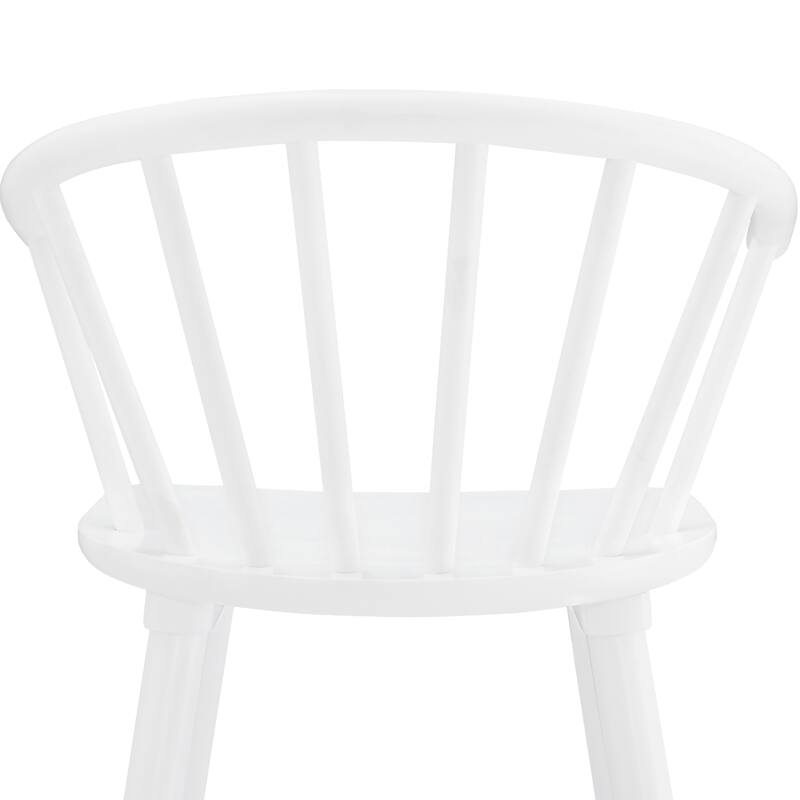 Set of 2 Counter Height 30.in Bar Stools with Solid Wood and Spindle Back for Kitchen Island