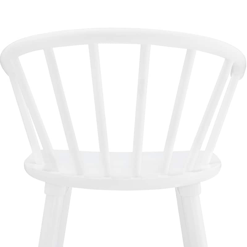 Set of 3 Counter Height Stool 24.in Bar Stools with Solid Wood Frame and Spindle Back for Kitchen Island