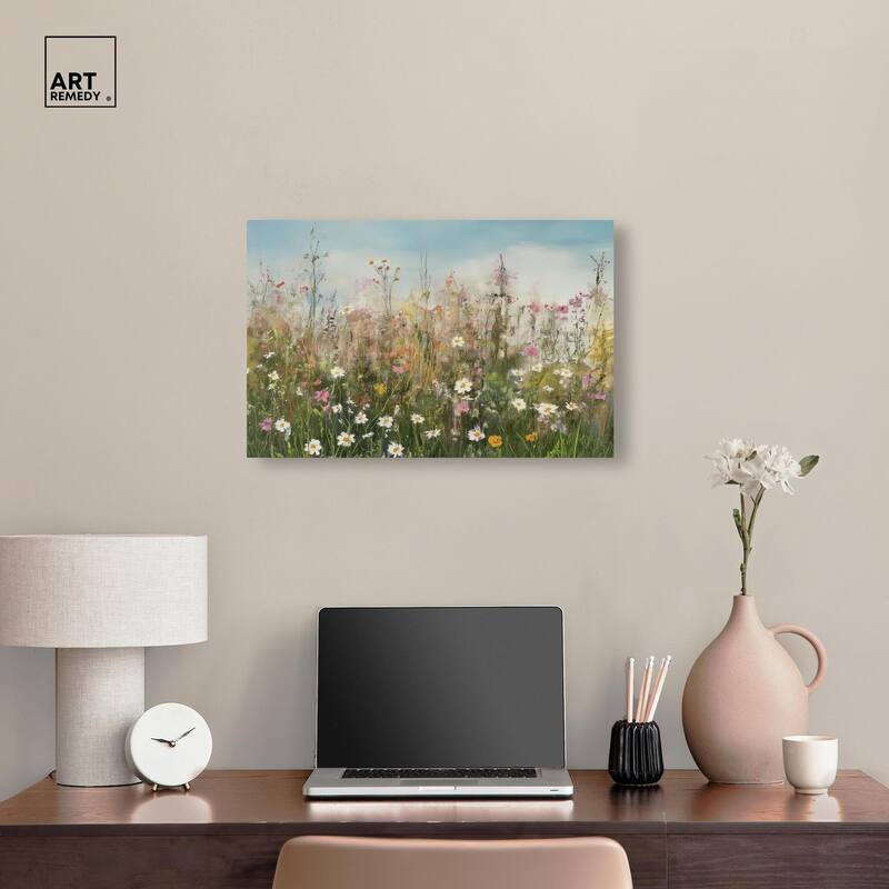 Glimmering Glade Garden I Canvas by Art Remedy, Gallery Wrapped