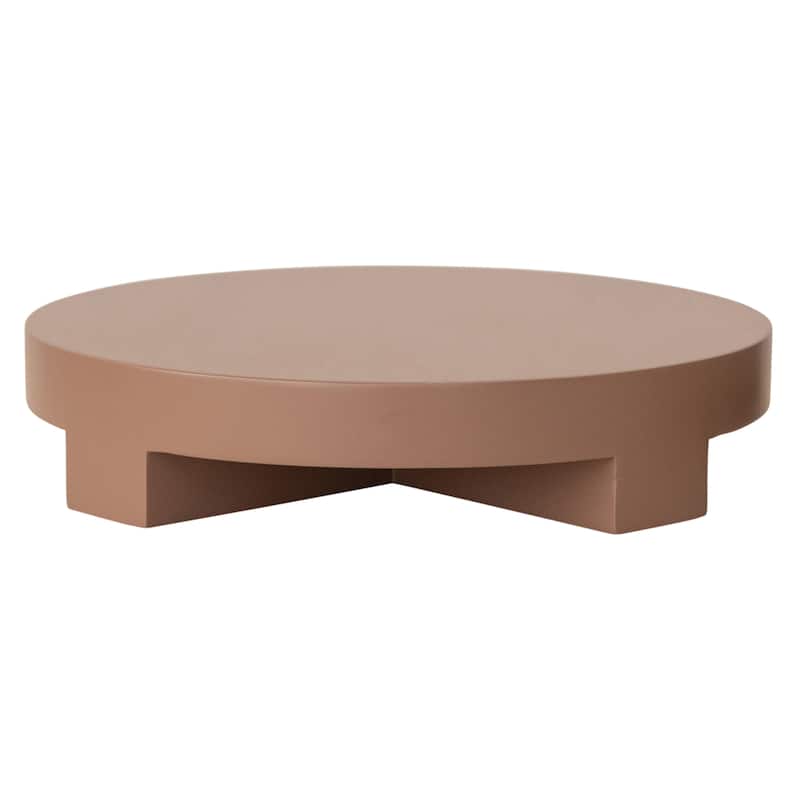 MDF Lacquered Pedestal - Putty