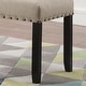 preview thumbnail 15 of 14, Roundhill Furniture Biony Fabric Dining Bench with Nailhead Trim