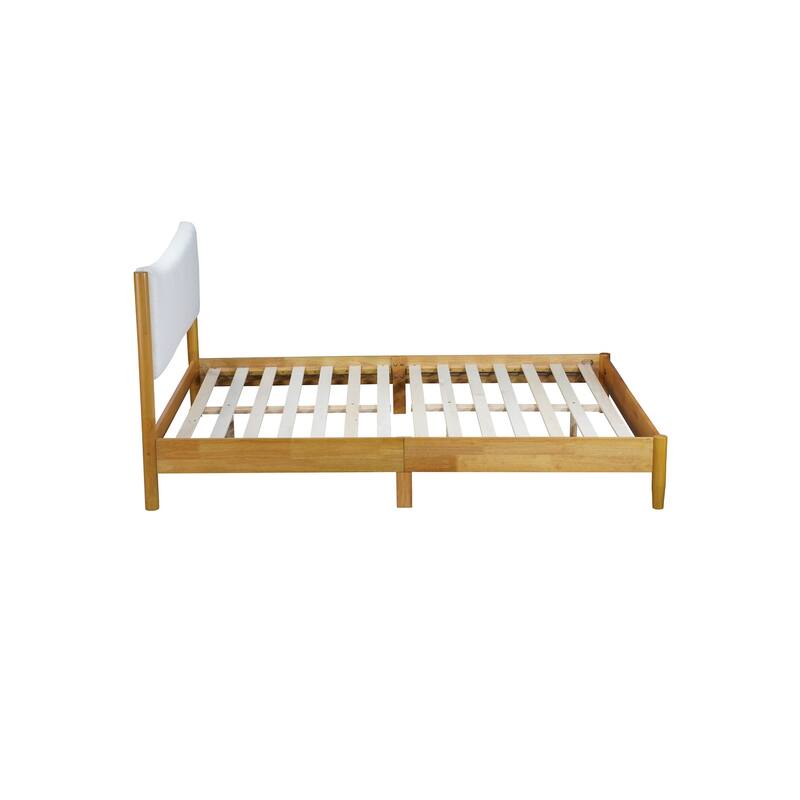 Queen Size Solid Rubber Wooden Bed