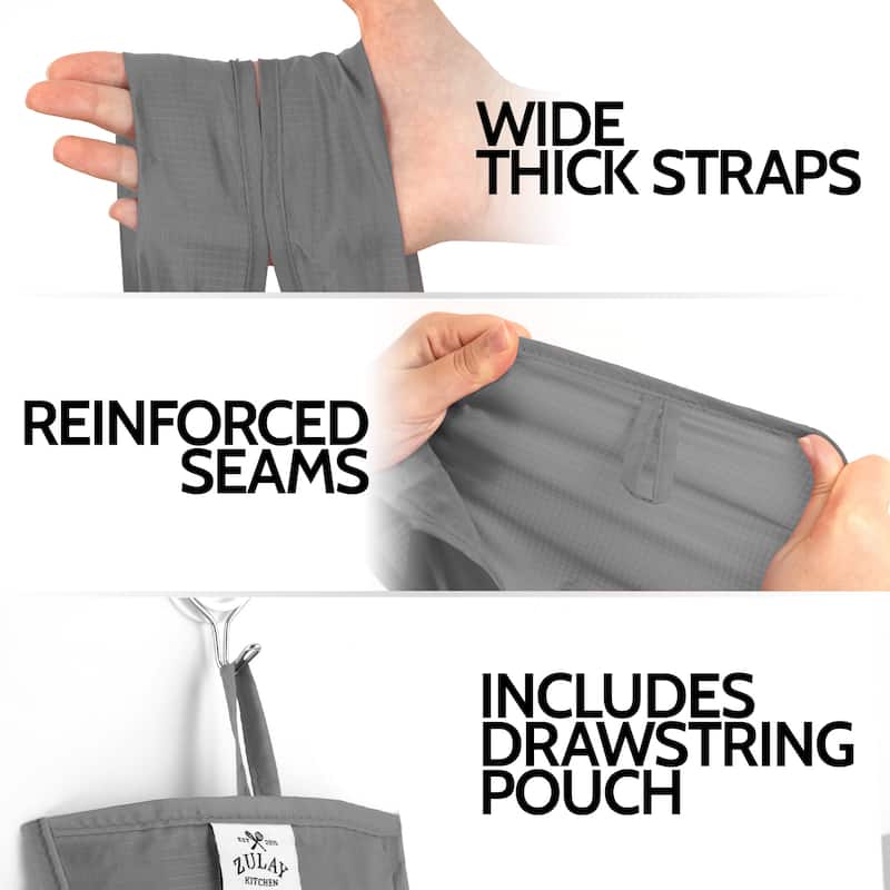 Zulay Kitchen 5 Pack 50 Pound Reusable Grocery Bags