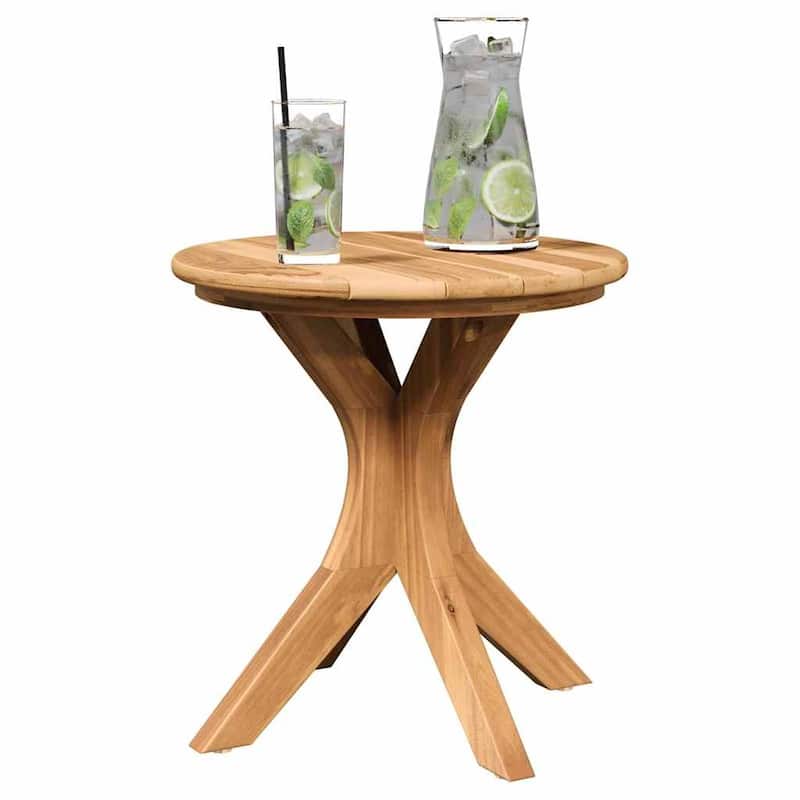 vidaXL Patio Table Brown Solid teak wood