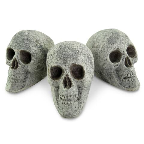 Ceramic Fire Pit Decor Fire Pit Skulls and Bones Halloween Pumpkin For Fire Pits and Fireplaces Spooky and Scary Decor