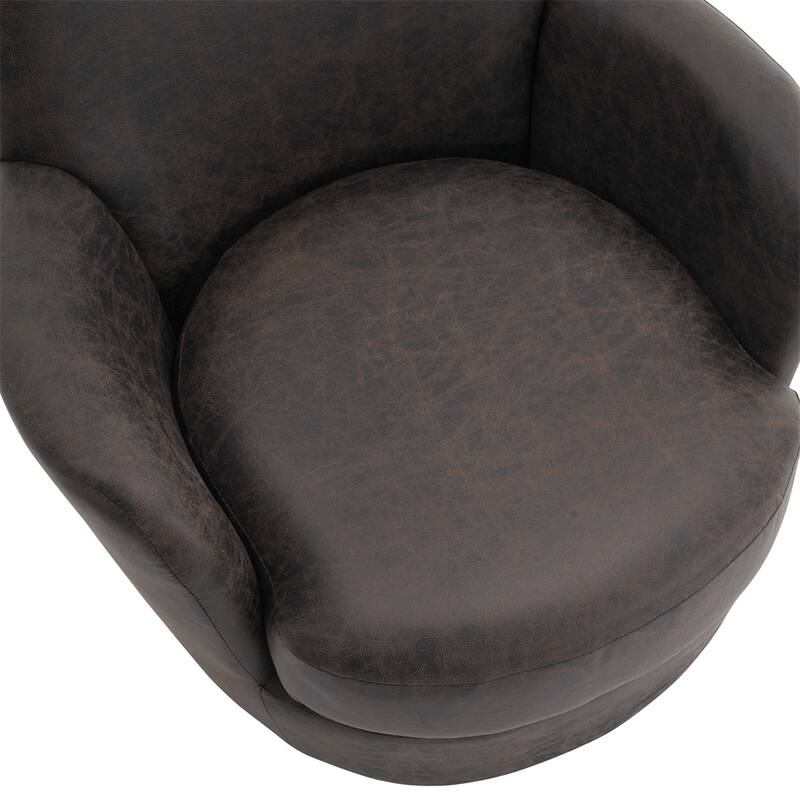 Swivel Barrel Chair, Swivel Accent Chairs Armchair,Round Barrel Chairs