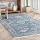 preview thumbnail 2 of 15, Nuloom Venice Fringed Area Rug 5' x 8' - Blue - Rectangle