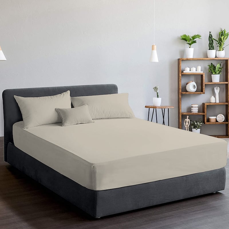 100% Cotton Lightweight & Breathable Percale Weave Fitted Sheet