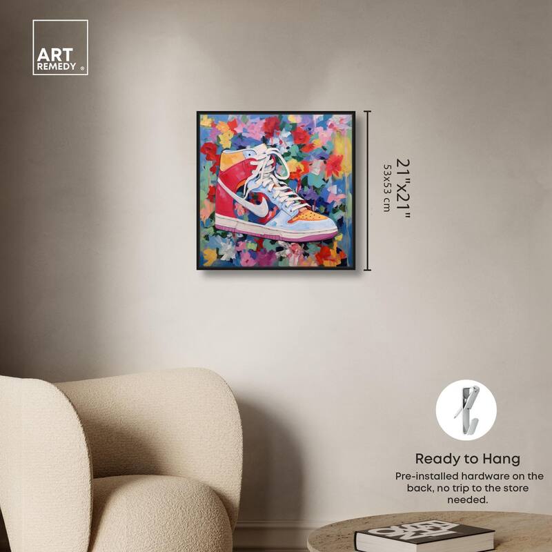 Whimsical Sneaker Canvas by Art Remedy