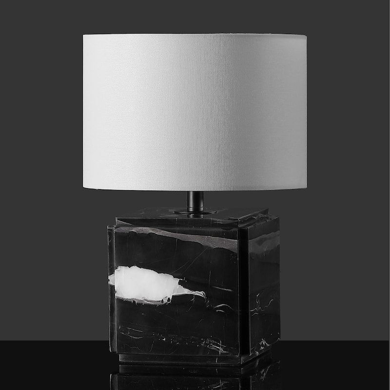 SAFAVIEH Couture Zahra Marble Table Lamp - 10"W x 10"D x 15"H