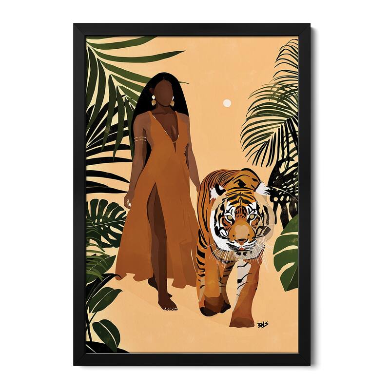 Aliya Premium Framed Poster by Bria Nicole - Black - 24x32x1