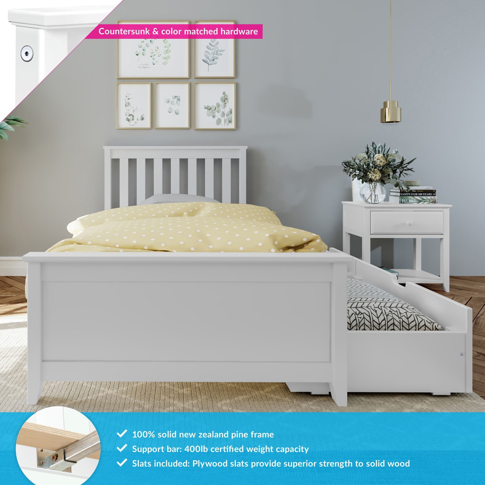 Max & lily twin platform bed sale