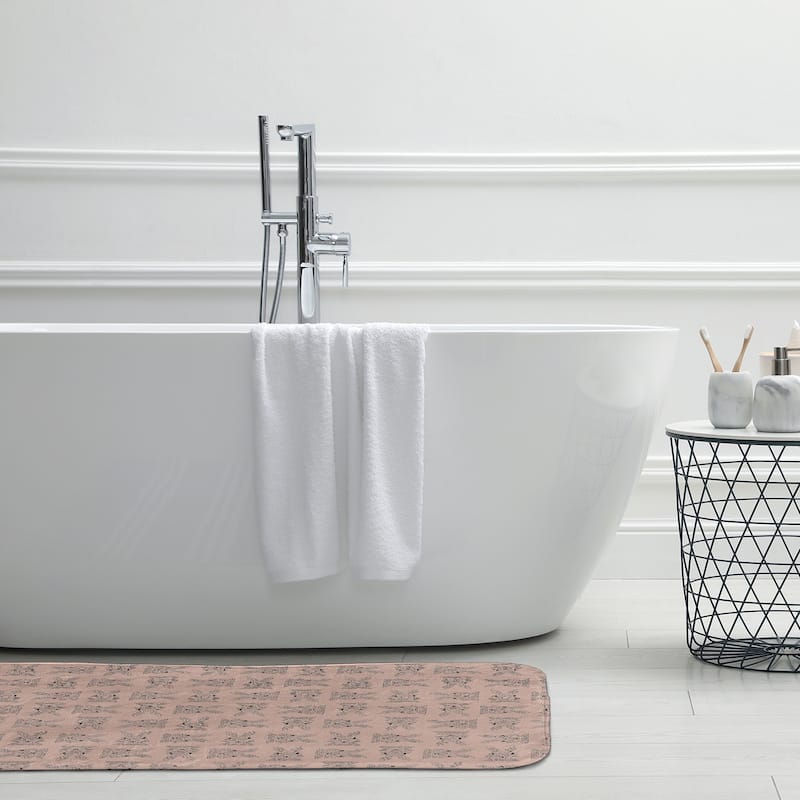 Criss Cross Bunnies Bathmat