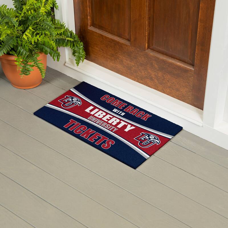 Western Carolina University 28 in. x 16 in. PVC "Come Back With Tickets" Trapper Door Mat