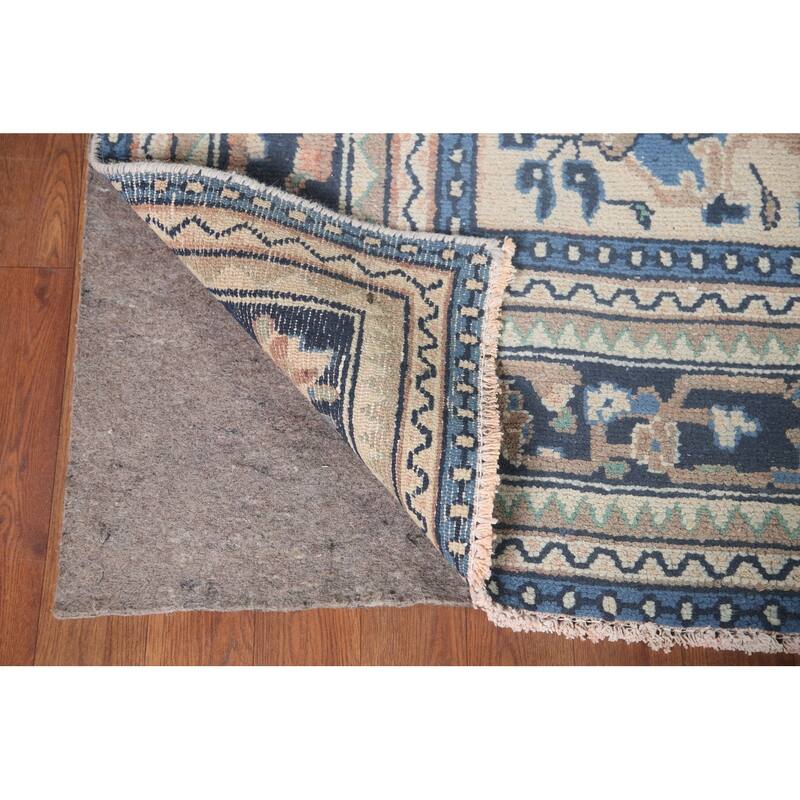 Hamedan Persian Vintage Area Rug Living Room Hand-knotted Wool Carpet - 6'11" x 9'7"
