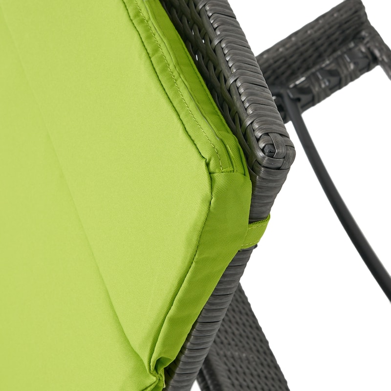 Salem Outdoor Wicker Adjustable Chaise Lounge with Cushion by Christopher Knight Home