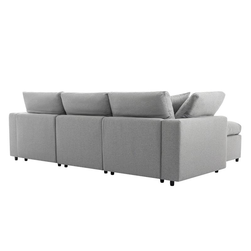Convertible Sectional Sofa, L Shaped Couch with Reversible Chaise