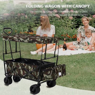 Portable Beach Trolley Cart Camping Foldable Wagon
