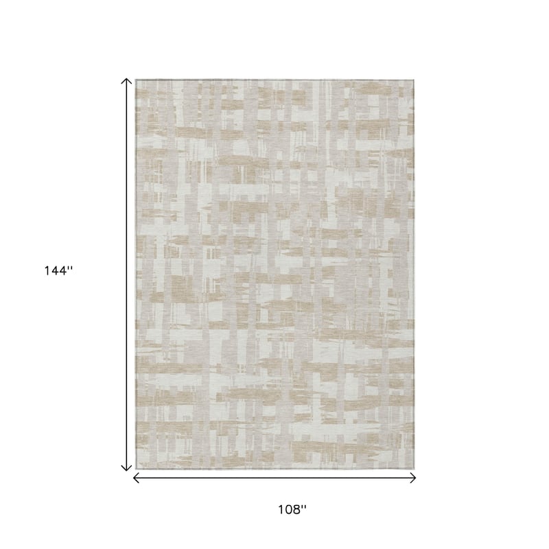 HomeRoots Striped Transitional Rectangle Outdoor Rug