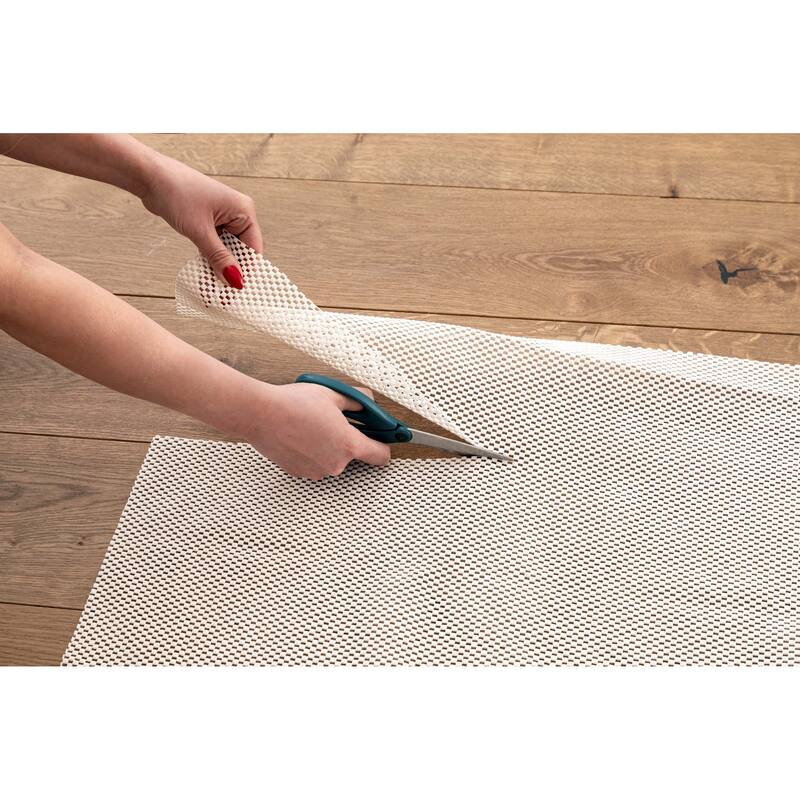1/8 inch Non-Slip Pro Grip Mesh Rug Pad Reversible Padding - Beige