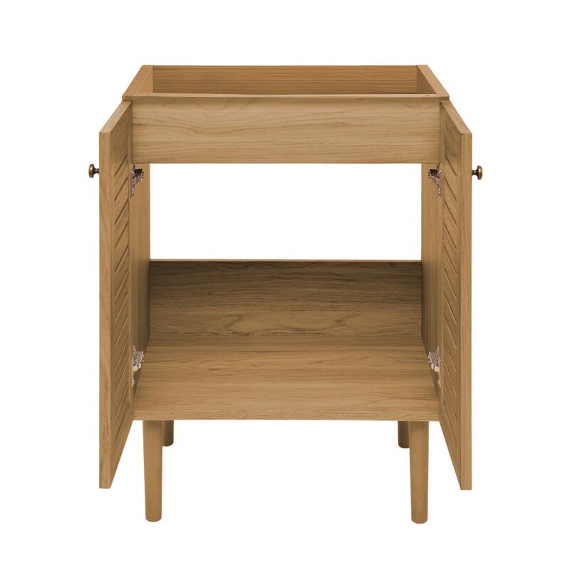 Bron 24" Bathroom Vanity In Oak- Cabinet Only