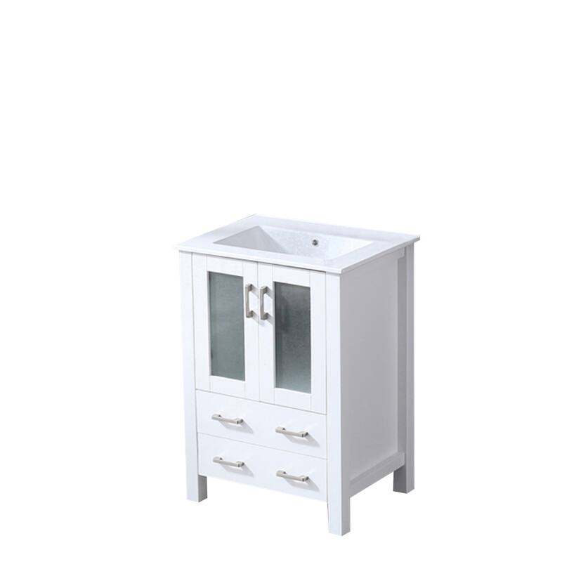 Volez Bath Vanity and White Ceramic Top