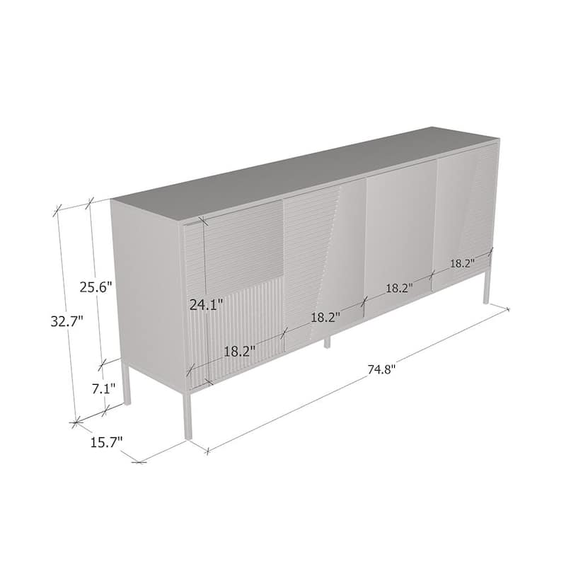 Debora 04 Sideboard - Teak/Cashmere