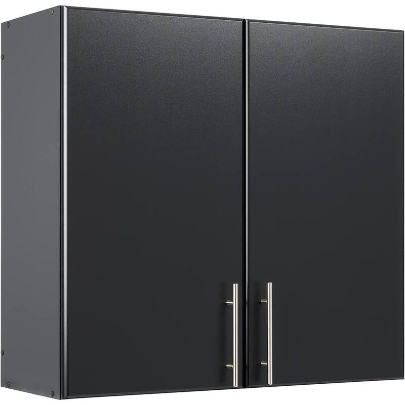 Prepac 32" Wall Cabinet - Black Storage with Shelf