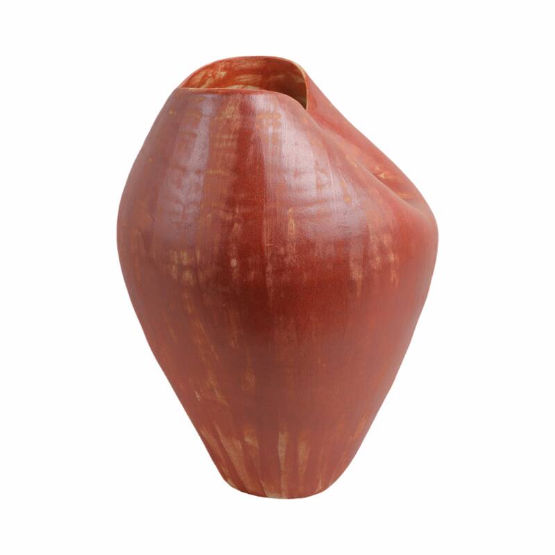 Porcelain Jenison Elegant Decorative Vase - Red