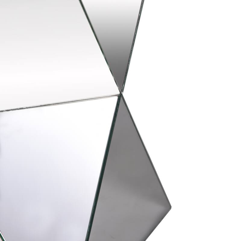 Clear Mirror - Harlequin Mirrored Pedestal Table