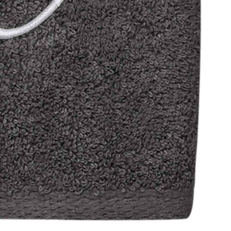 Avanti Linens Granite/Silver Script Monogram Hand Towel Letter O - Hand Towel
