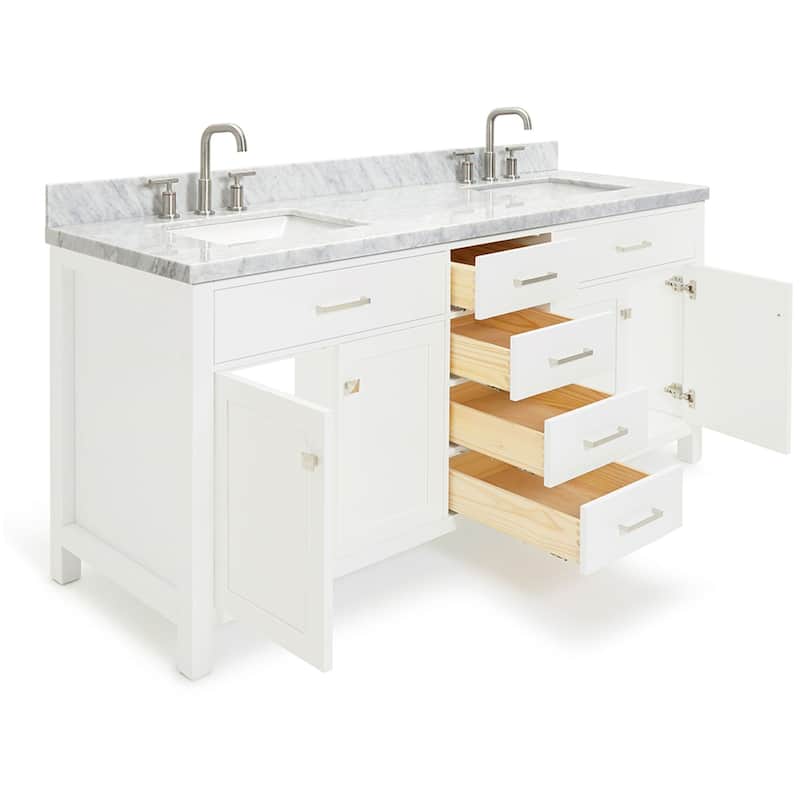 Ariel H073DCWRVO Bristol 73" Free Standing Double Rectangular Basin